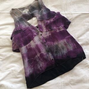 Tie Dye Silk Shirt
